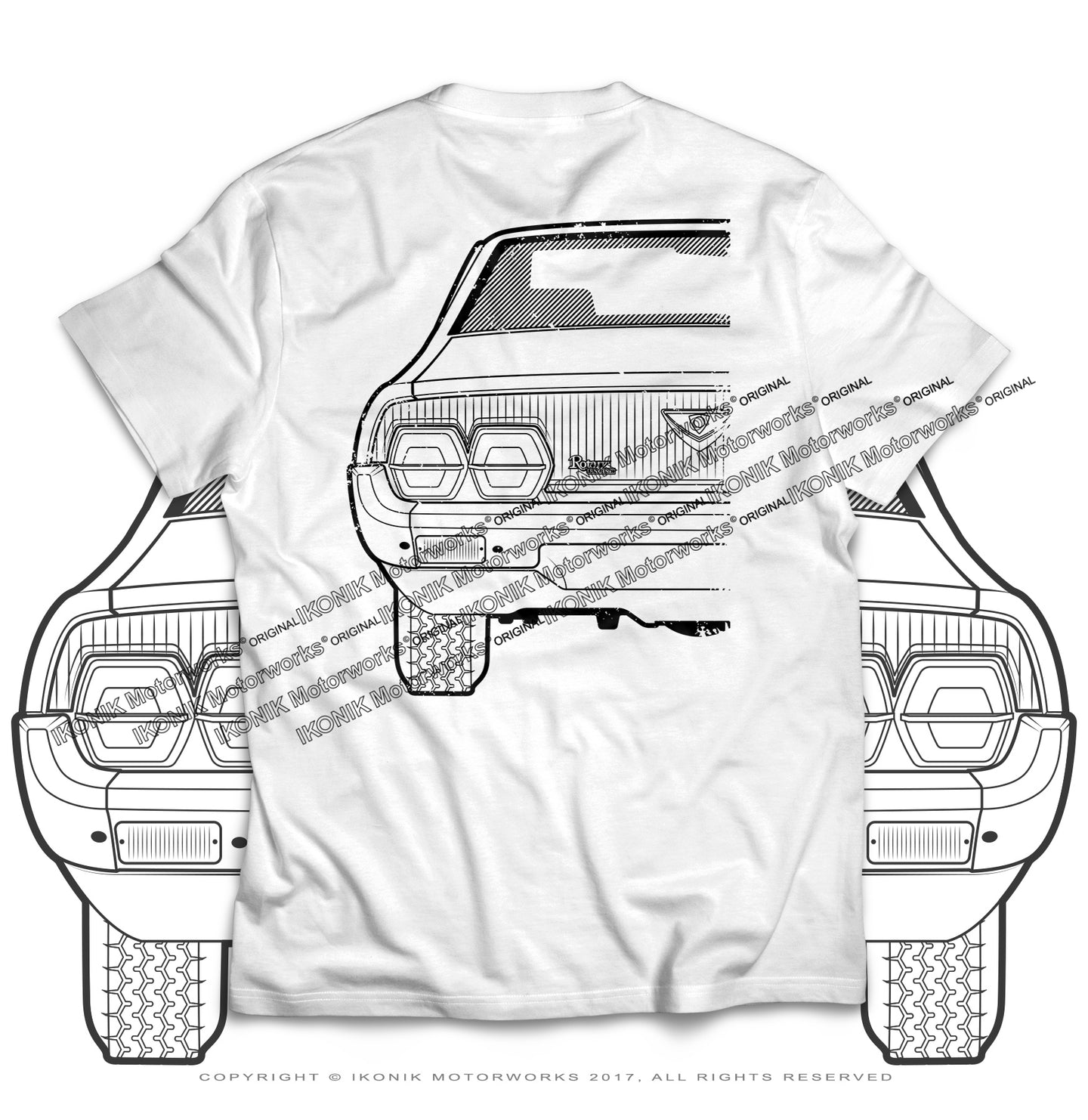 Mazda Rotary RX-4 Front and Back Classic Tee