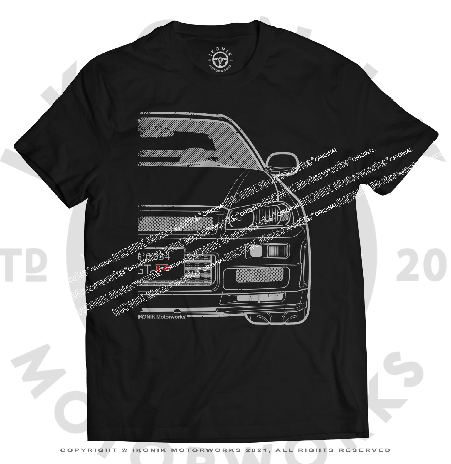 ◆パレススケートボーズ◆R34スカイライン オマージュTシャツ GT-R ◇パレススケートボーズ◇R34スカイライン オマージュTシャツ GT