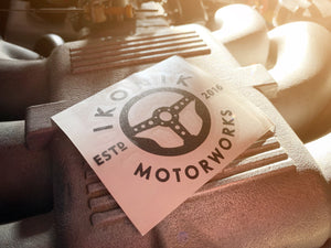 IKONIK Motorworks "Made In House" BLK Matte Classic Sticker